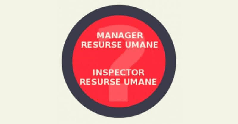 diferenta dintre manager resurse umane si inspector resurse umane