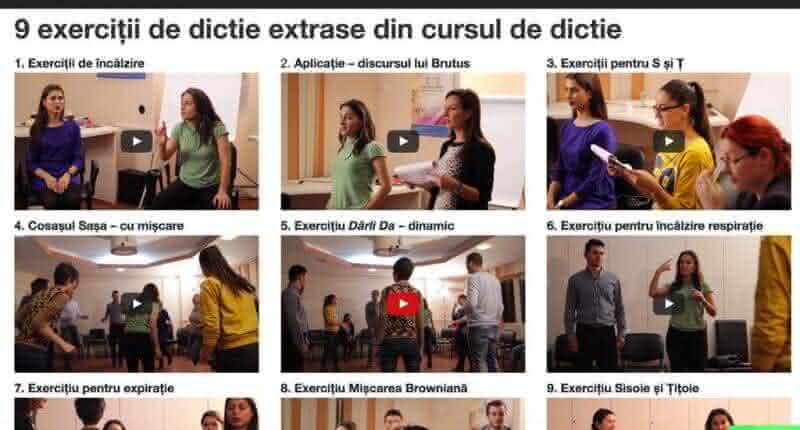 exercitii de dictie