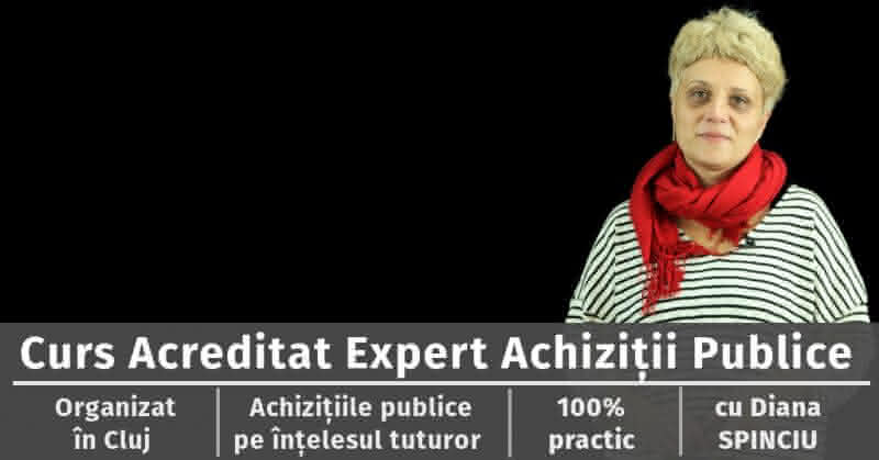 curs autorizat expert achizitii publice cluj