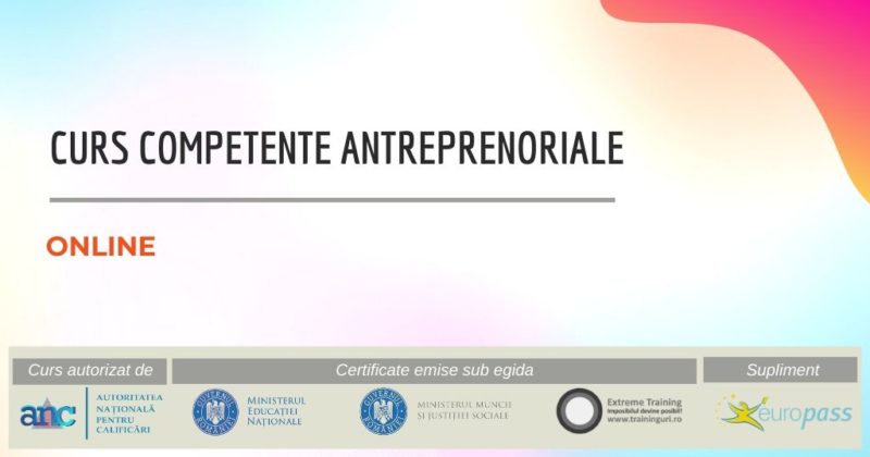 curs competente antreprenoriale online