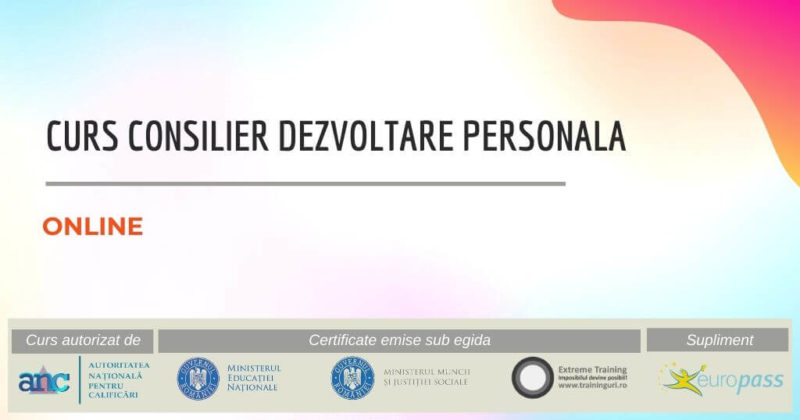 curs consilier dezvoltare personala online